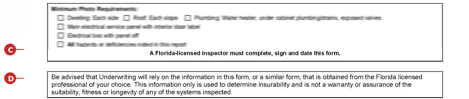 4-point inspection form page 1 inspector requirement