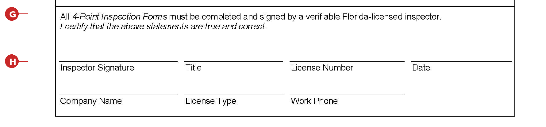 4-point inspection form page 3 signature block