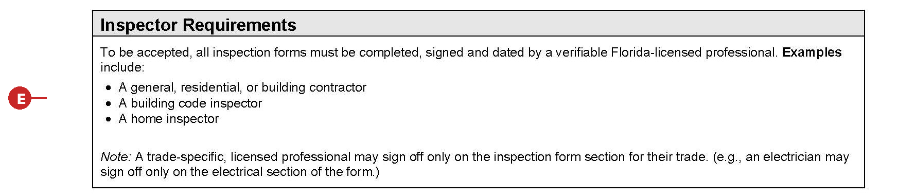 4point page 4 inspector requirements
