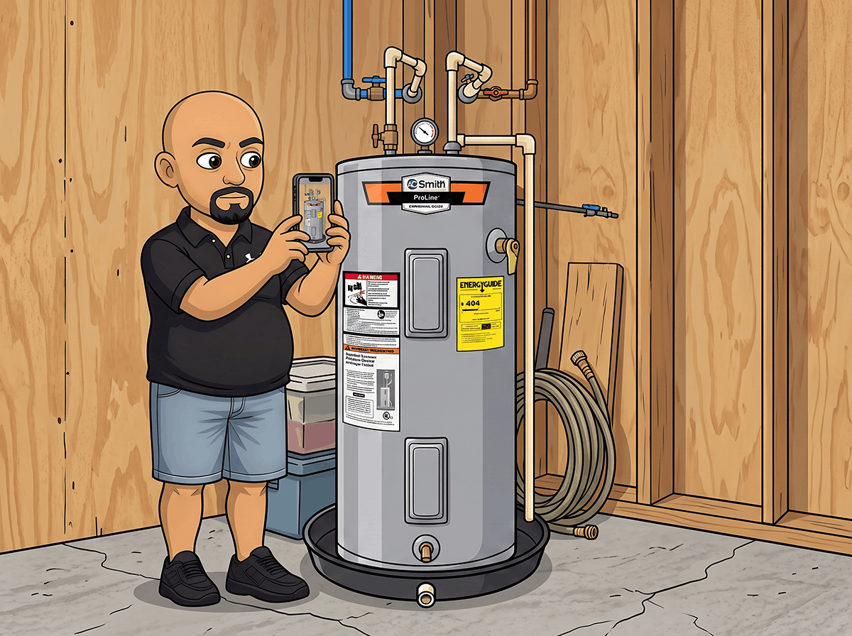 4-point water heater home inspector.