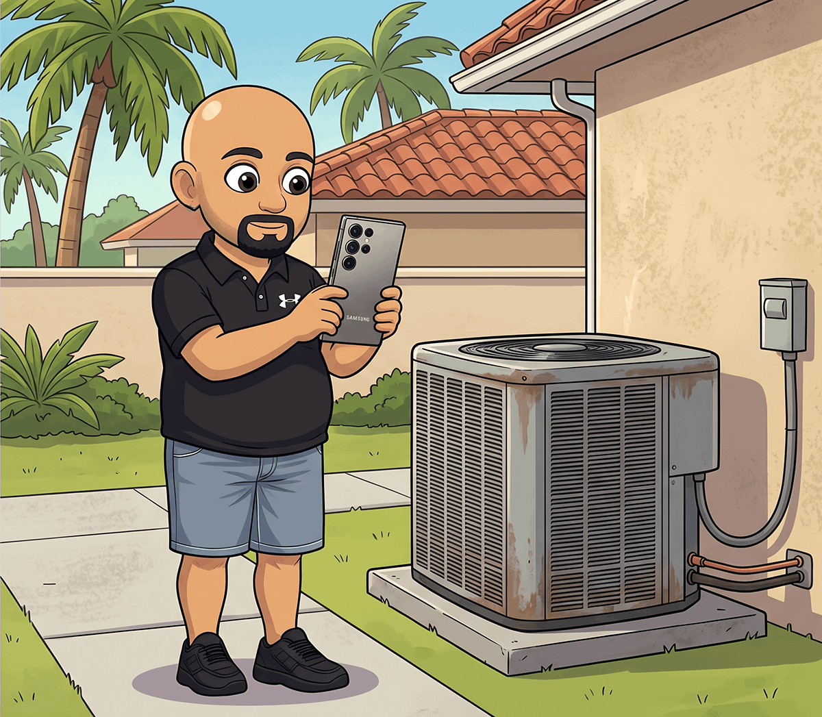 HVAC home inspector 4-point inspection